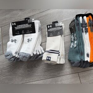 Under Armour 12 Pairs Men’s Crew Socks NWT Large